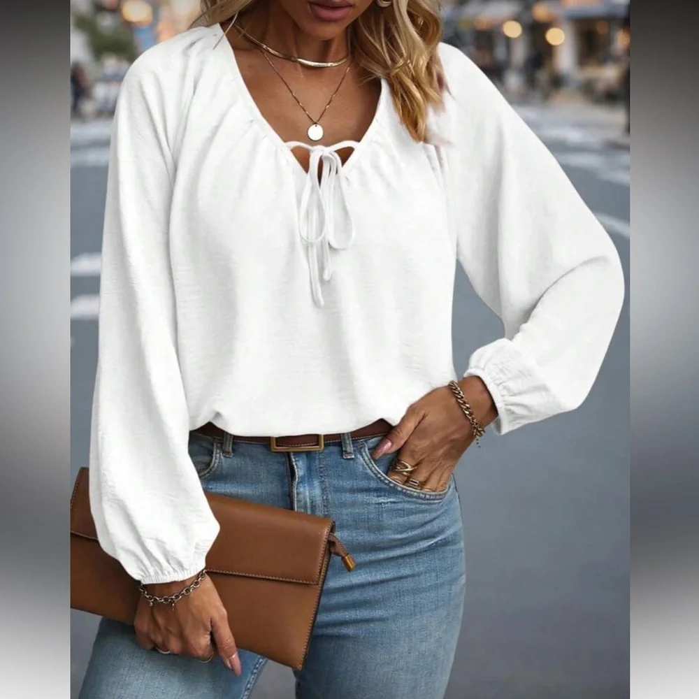 Elegant White Women's Top